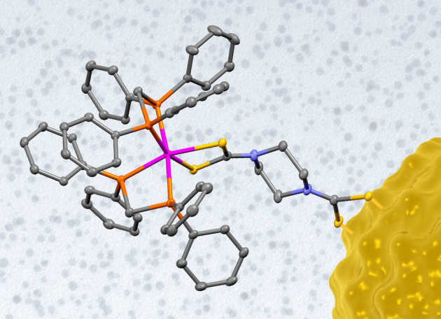 Metal-functionalised gold nanoparticles