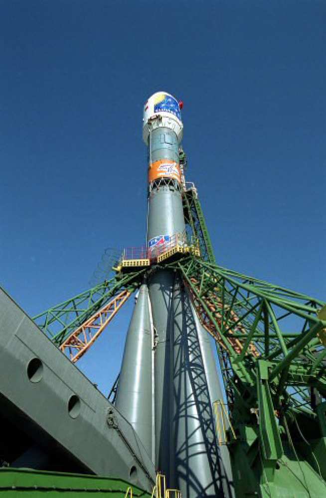 Two of the cluster spacecraft before launch. Image credit: ESA.
