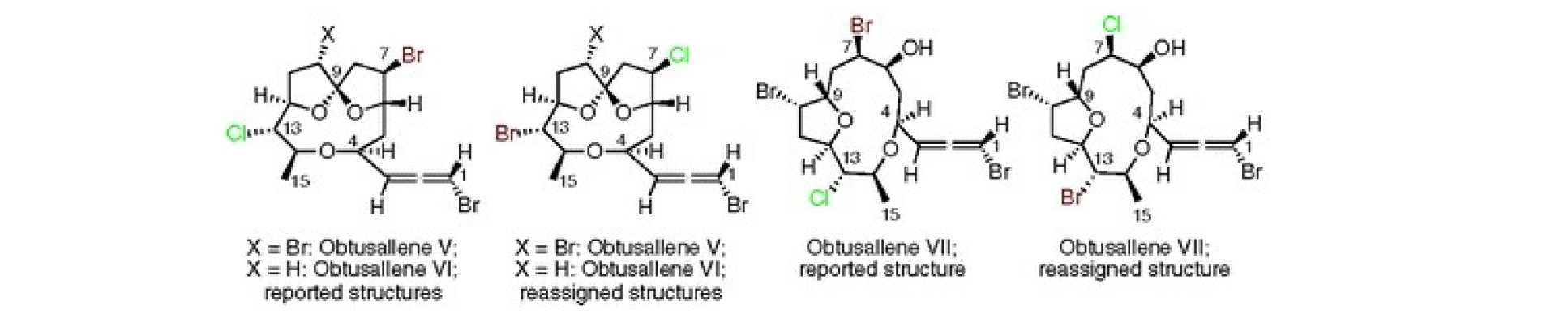 Structural Reassignment of Obtusallenes V, VI and VII by GIAO-Based Density Functional Prediction