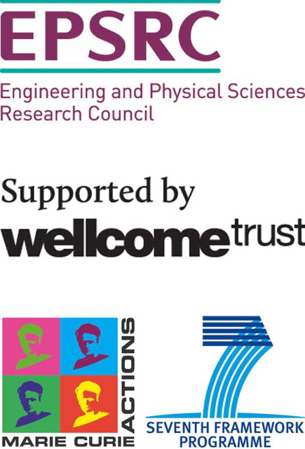 Sponsor logos - EPSRC, Wellcome Trust and EU FP7