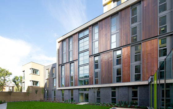 The finished accommodation was opened in September 2012