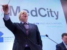 Boris Johnson launching MedCity