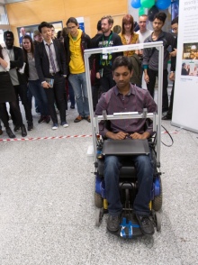 Eye tracking wheelchair
