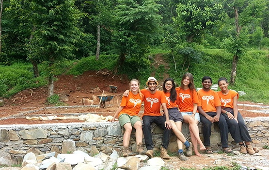 The team (L-R): Katarzyna Swiatek, Nathan Tedgui, Jia Bei Chong, Aino Tompuri, Hridayarth Sattineni and Paulina Ogar