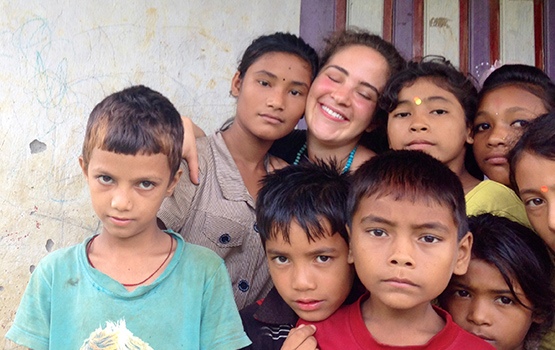 The Children from the village at the Children's Centre