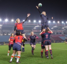 Women's rugby players
