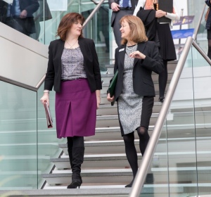 Alice Gast with Nicky Morgan