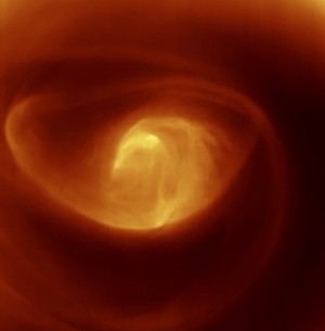 Polar vortex on Venus