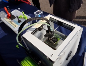 A 3d printer at the event
