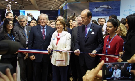 Minister Ségolene Royal opens the French national pavilion