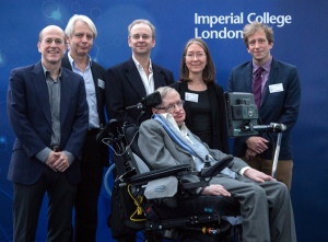 Stephen Hawking and his former students