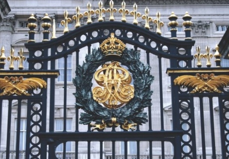 The gates of Buckingham Palace