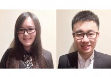 Xin Ying Phang & Zheng Gu awarded Old Centralians' Trust Student Activity Awards
