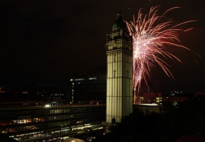 Fireworks over the Queen's Tower