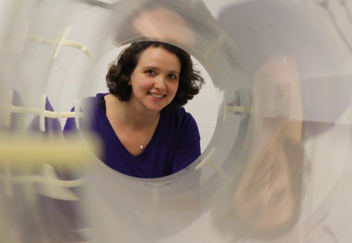 Dr Morgans looks through a turbine tunnel
