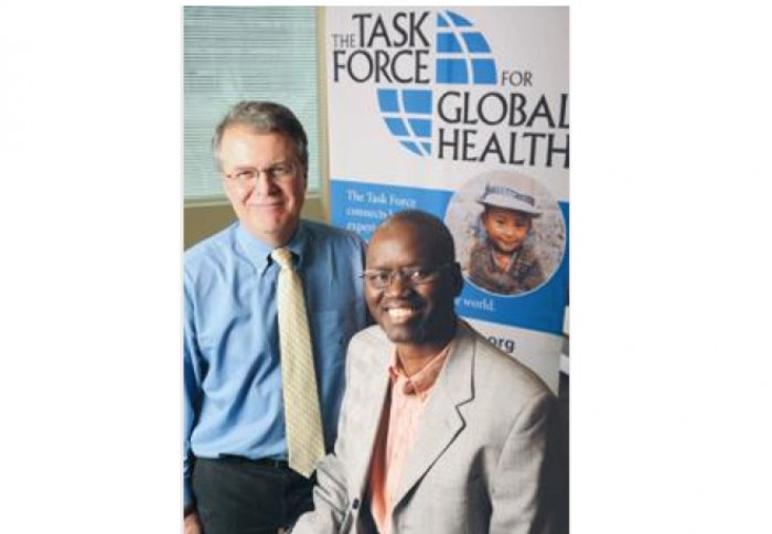 Dr Dominique Kyelem and Patrick Lammie (CDC Center of Global Health)
