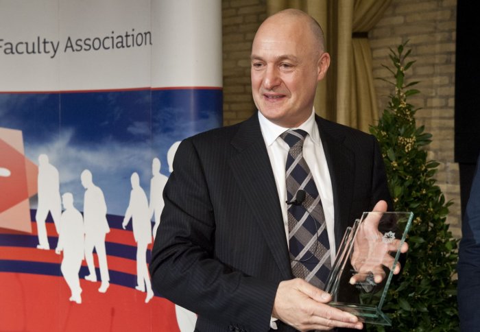 David Gann receives the Koopmans Asset Award