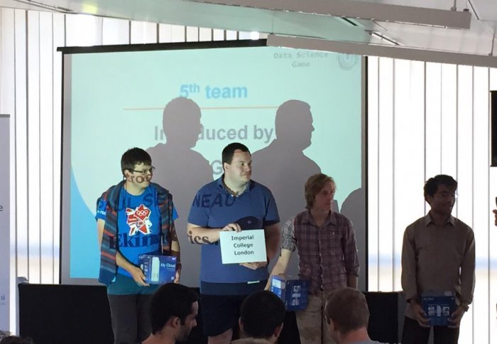 Image of Imperial College's Data Science Game 2015 team