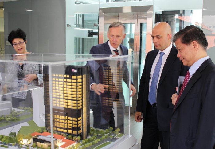 Sajid Javid MP at LKC Medical School, Singapore