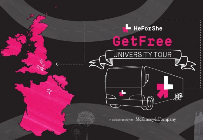 HeForShe campaign bus poster
