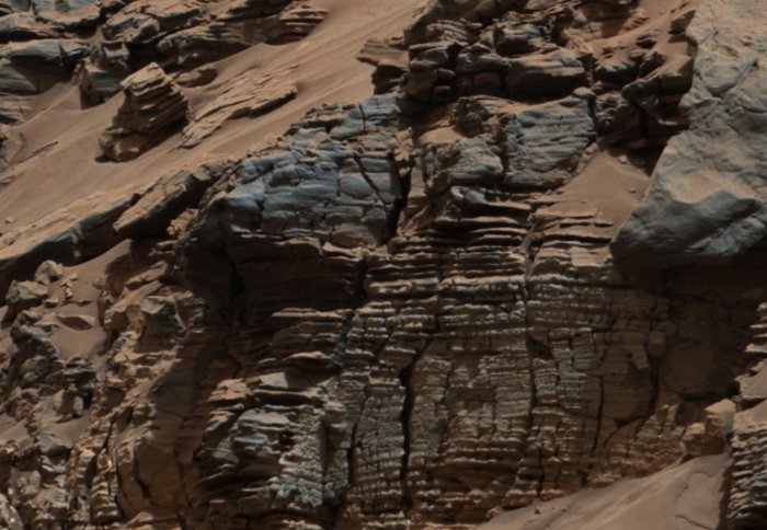 Sedimentary rocks at Gale crater