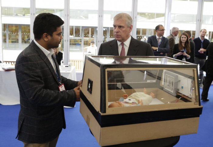 Lifebox founder Malav Sanghavi with HRH the Duke of York