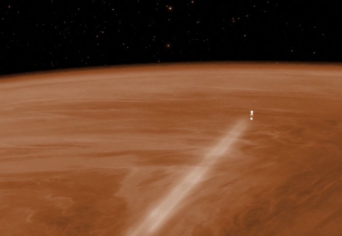 Spacecraft in Venus' atmosphere