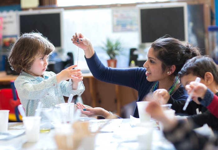 child holding jelly worm