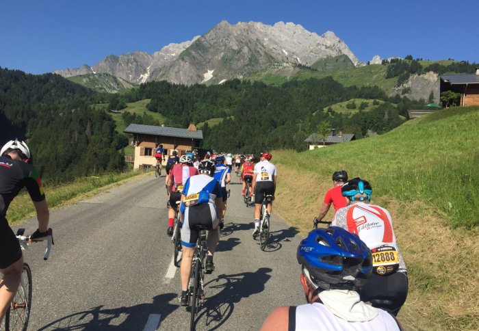 Steve Hoy taking part in L'Etape du Tour 2016