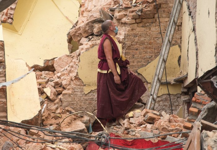 A survivor of the 2015 Nepal earthquake