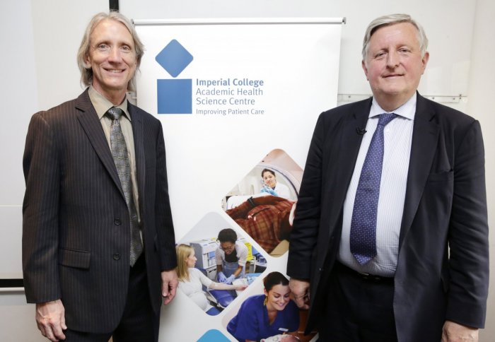 Professor Jimmy Moore and John Pepper OBE