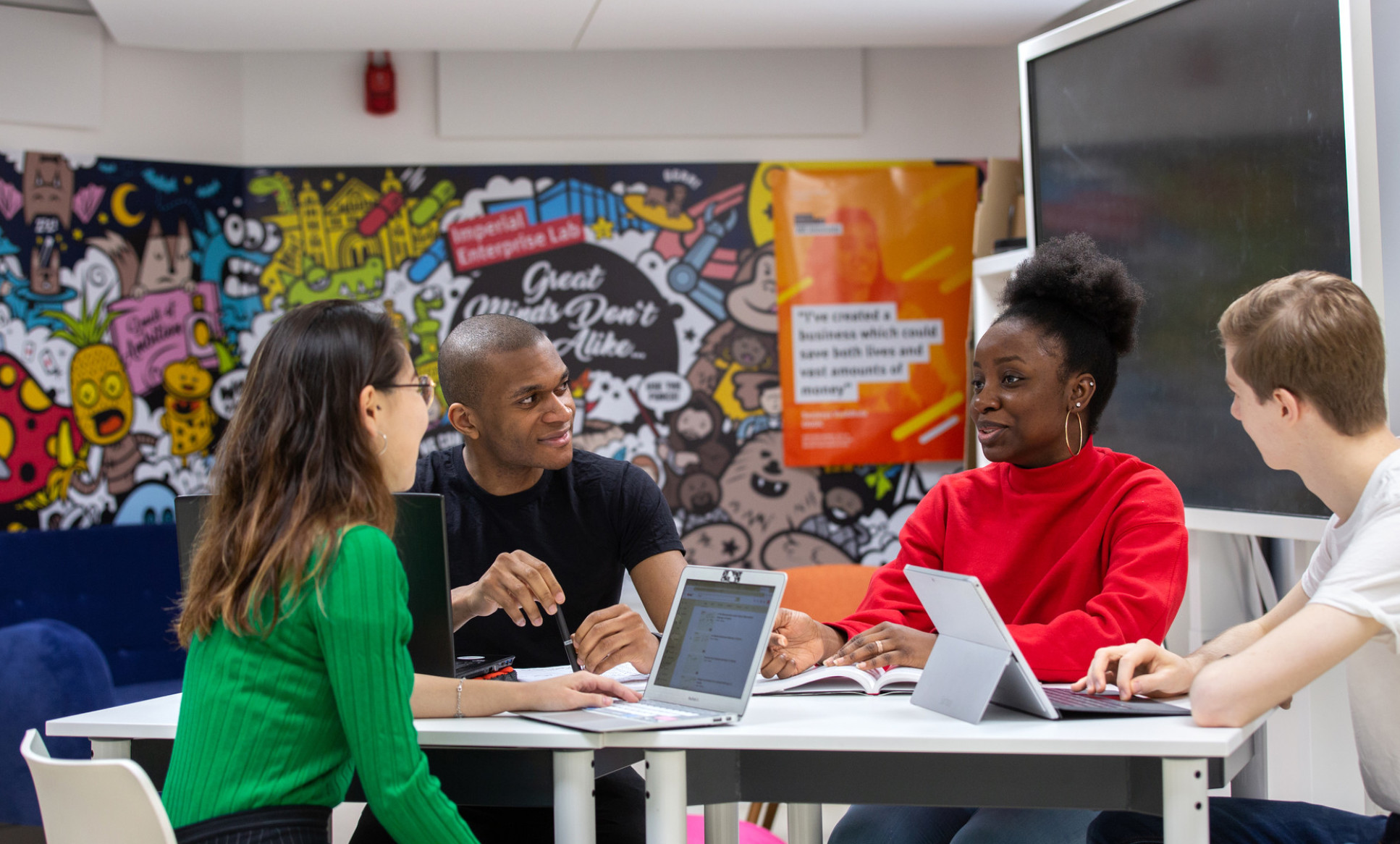 Students in Imperial's Enterprise Lab