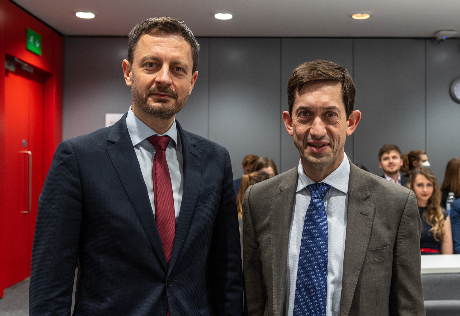 Slovak Prime Minister and Francisco Veloso