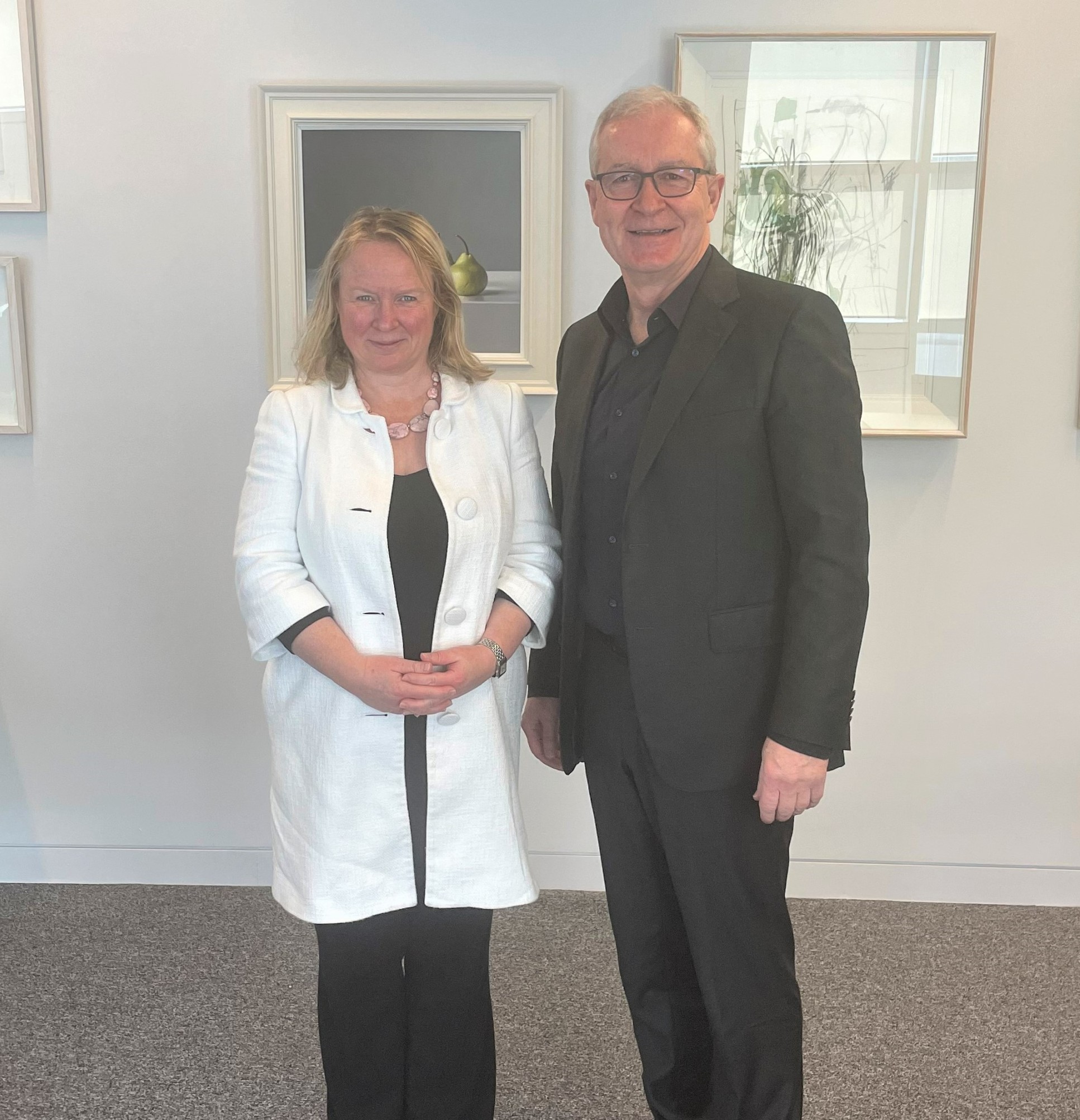 President Professor Hugh Brady welcomes local Kensington MP Felicity Buchan MP