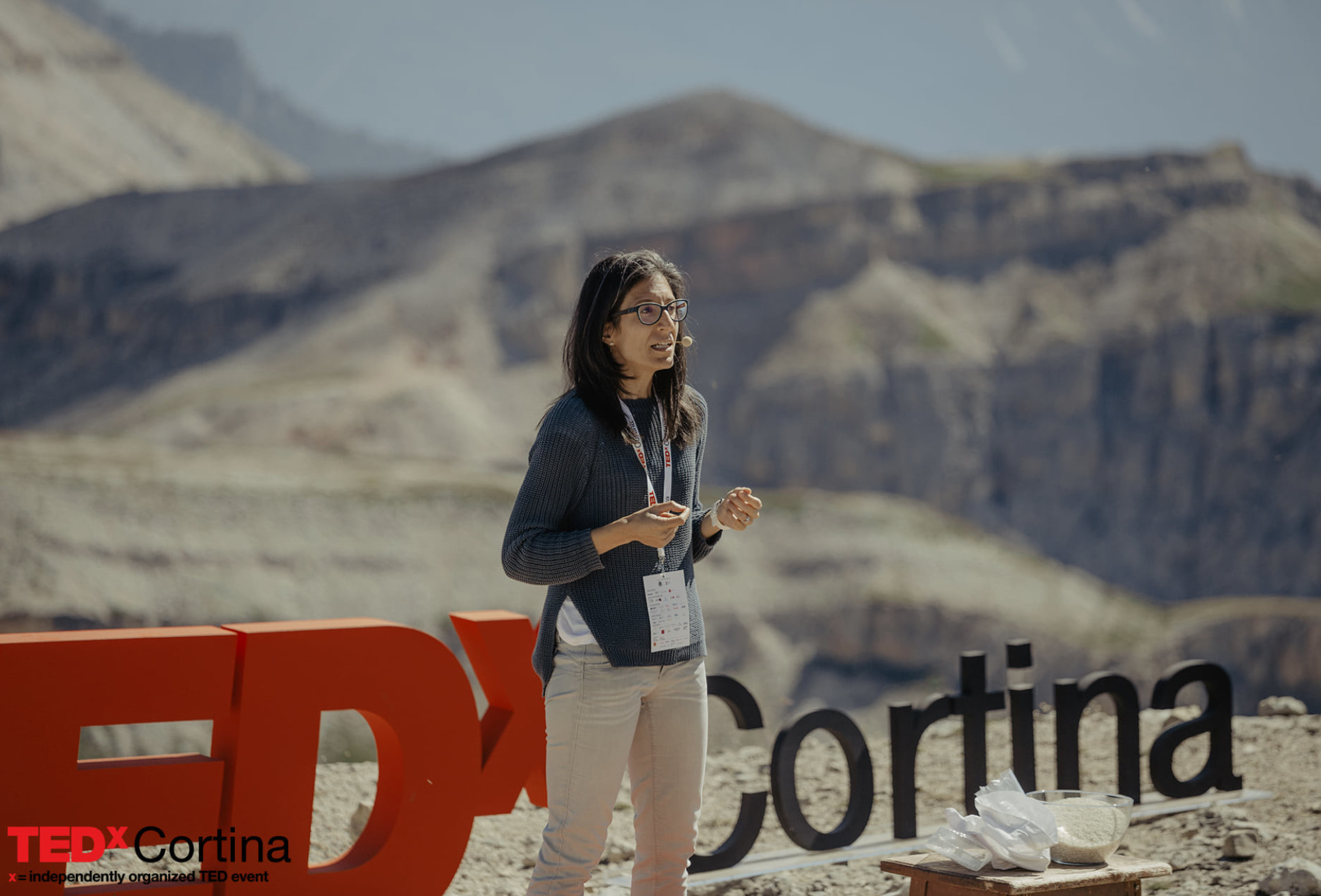 Dr Dorigatti gives a TedX talk about infectious disease during the Covid-19 pandemic, in the Italian Dolomites. 