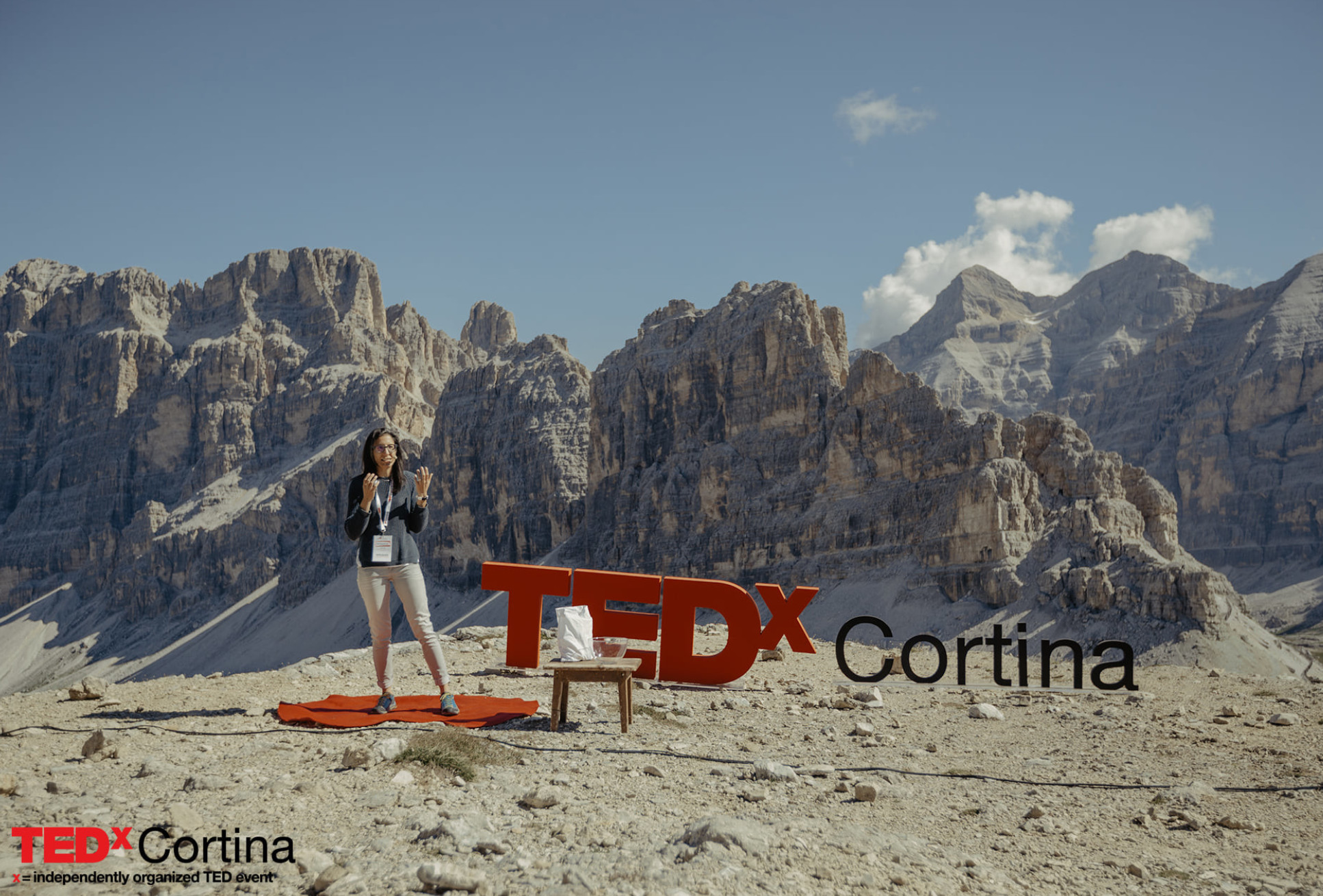 Dr Dorigatti gives a TedX talk about infectious disease during the Covid-19 pandemic, in the Italian Dolomites.
