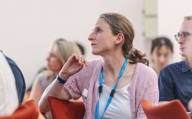 Lady seated in Lecture Theatre