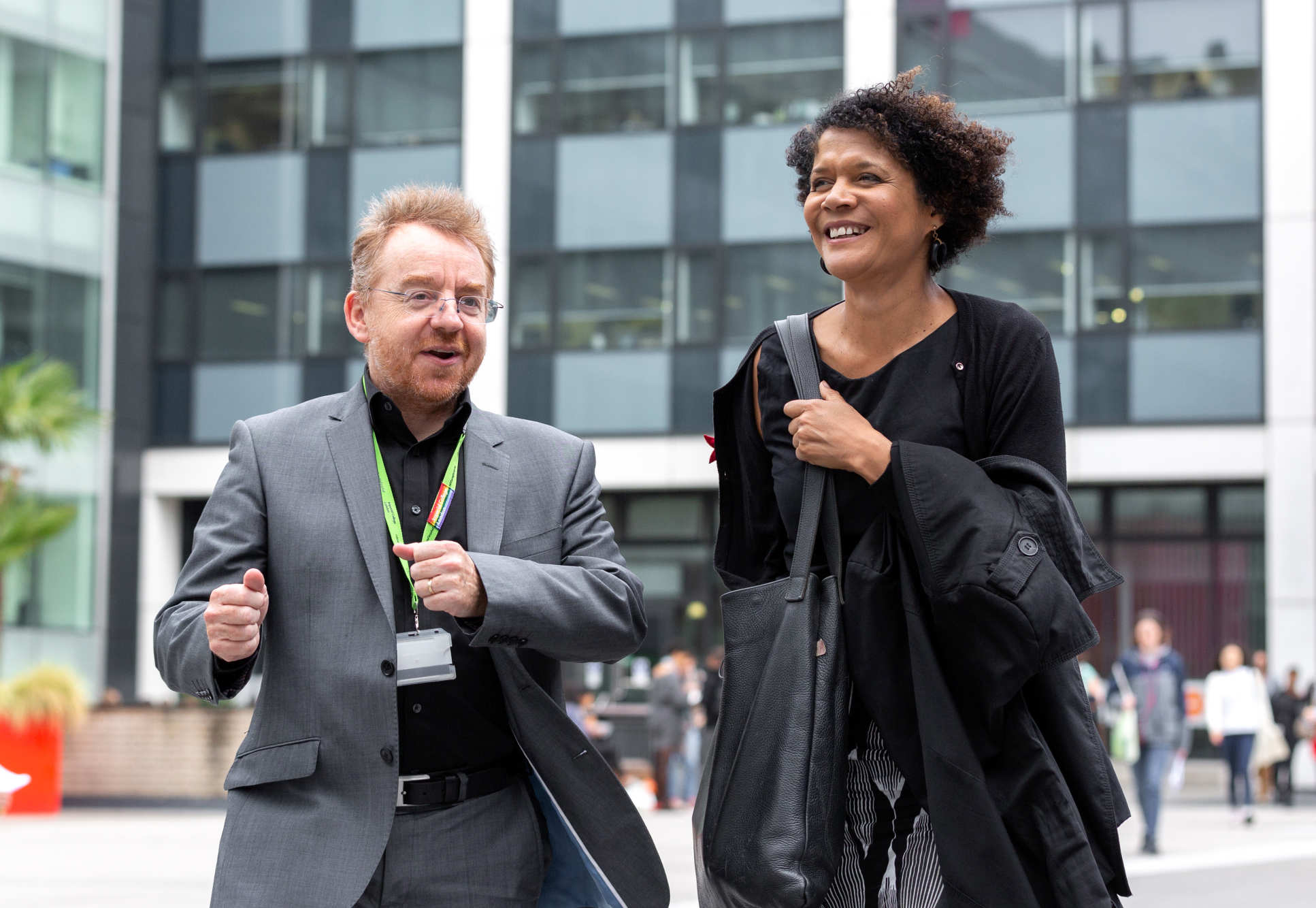 MP Chi Onwurah with Professor Stephen Curry