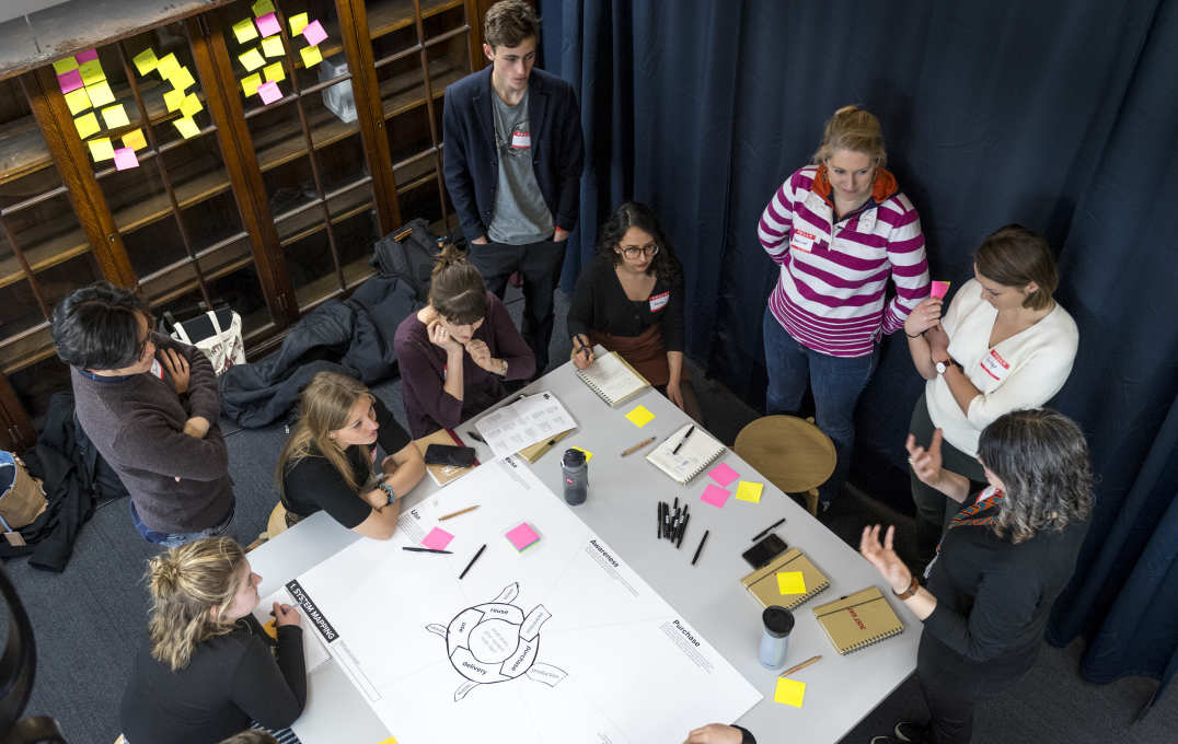 A team at the Plastic Hackathon