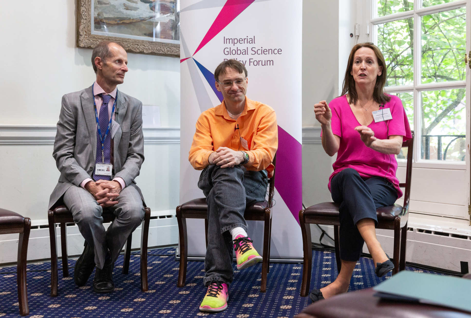 Professors Robin Shattock, Jason Hallett and Wendy Barclay