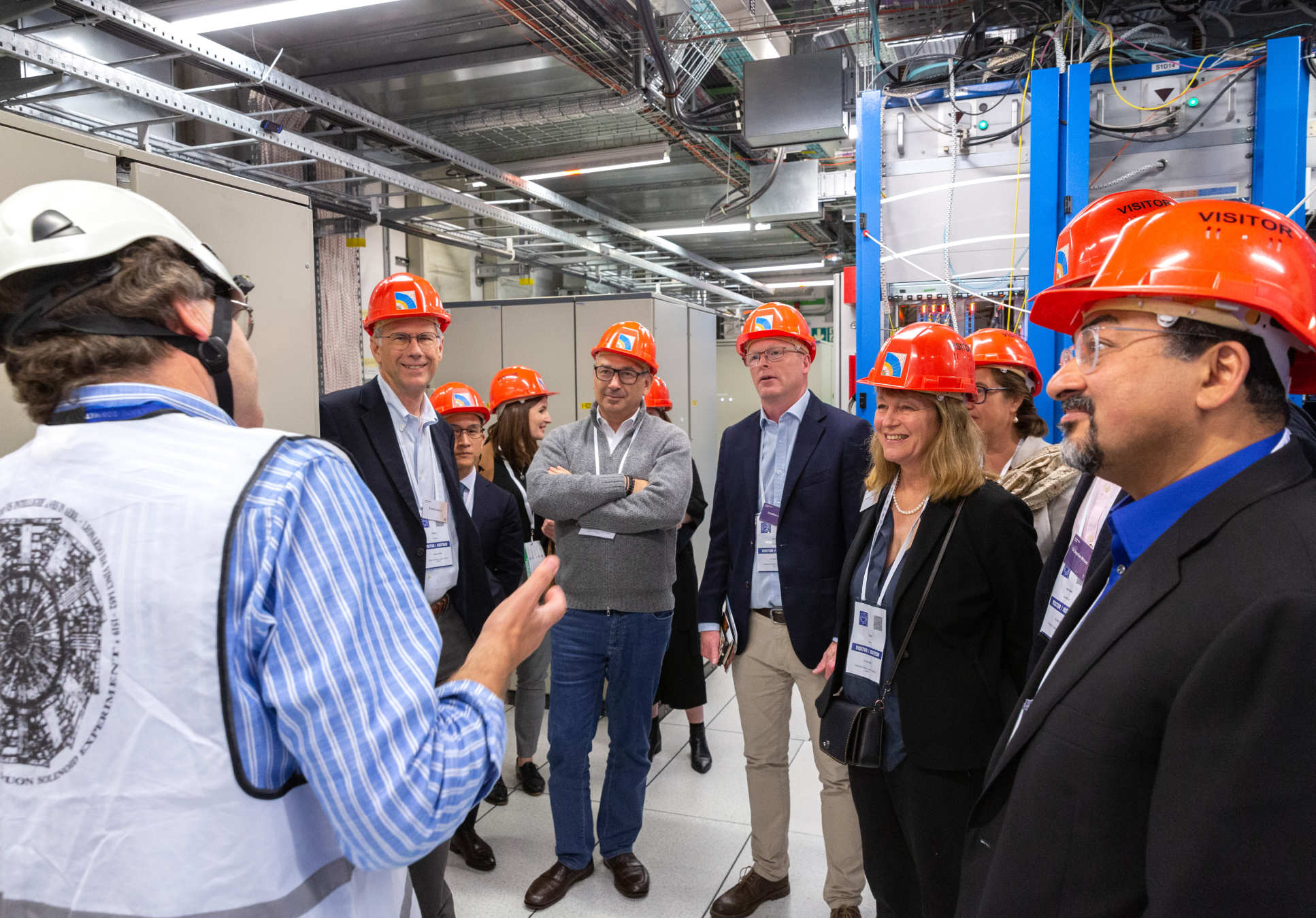 Professor Alice Gast, President of Imperial, joined the tours