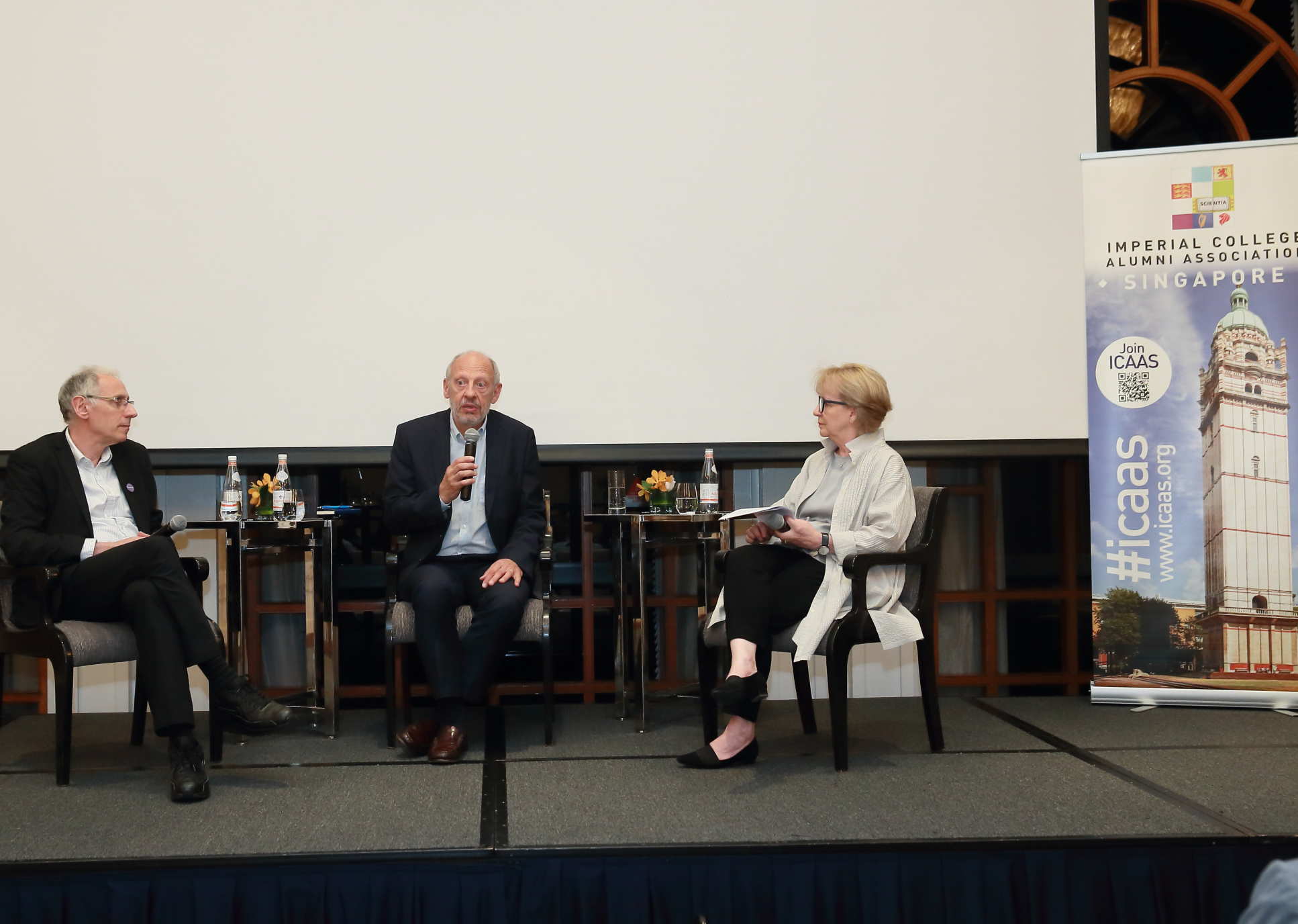 Professors Paul Elliott, Elio Riboli and Maggie Dallman