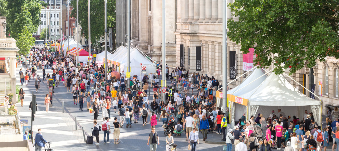 Visitors at the Great Exhibition Road Festival