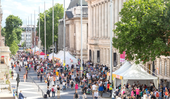 Visitors at the Great Exhibition Road Festival