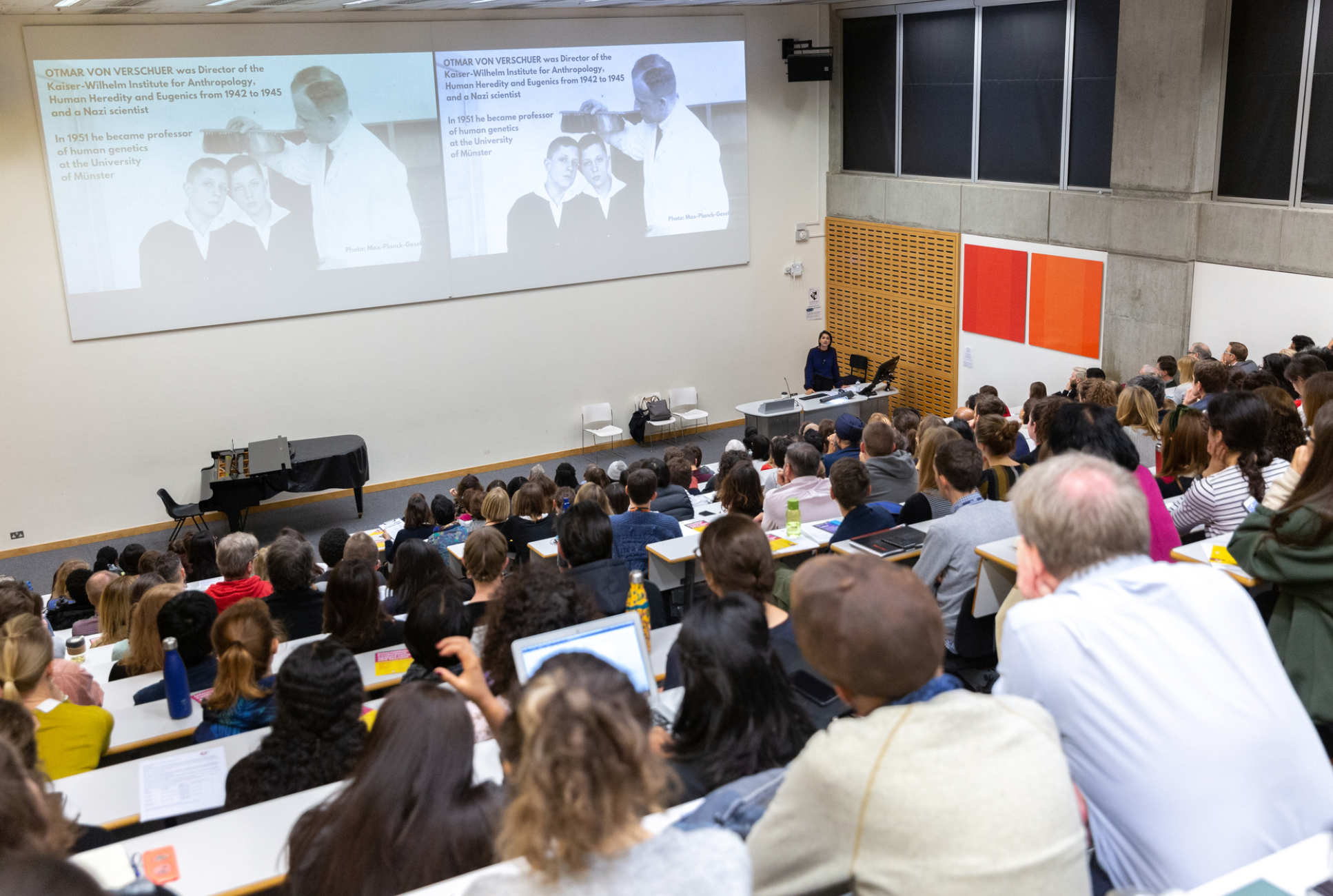 audience watching lecture