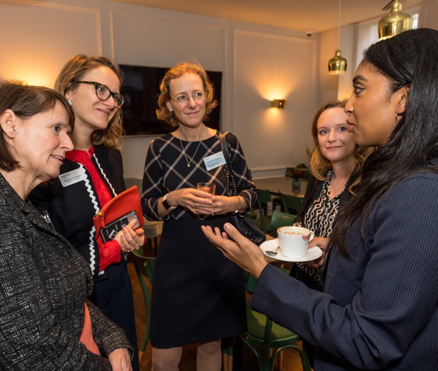 Women at a networking event