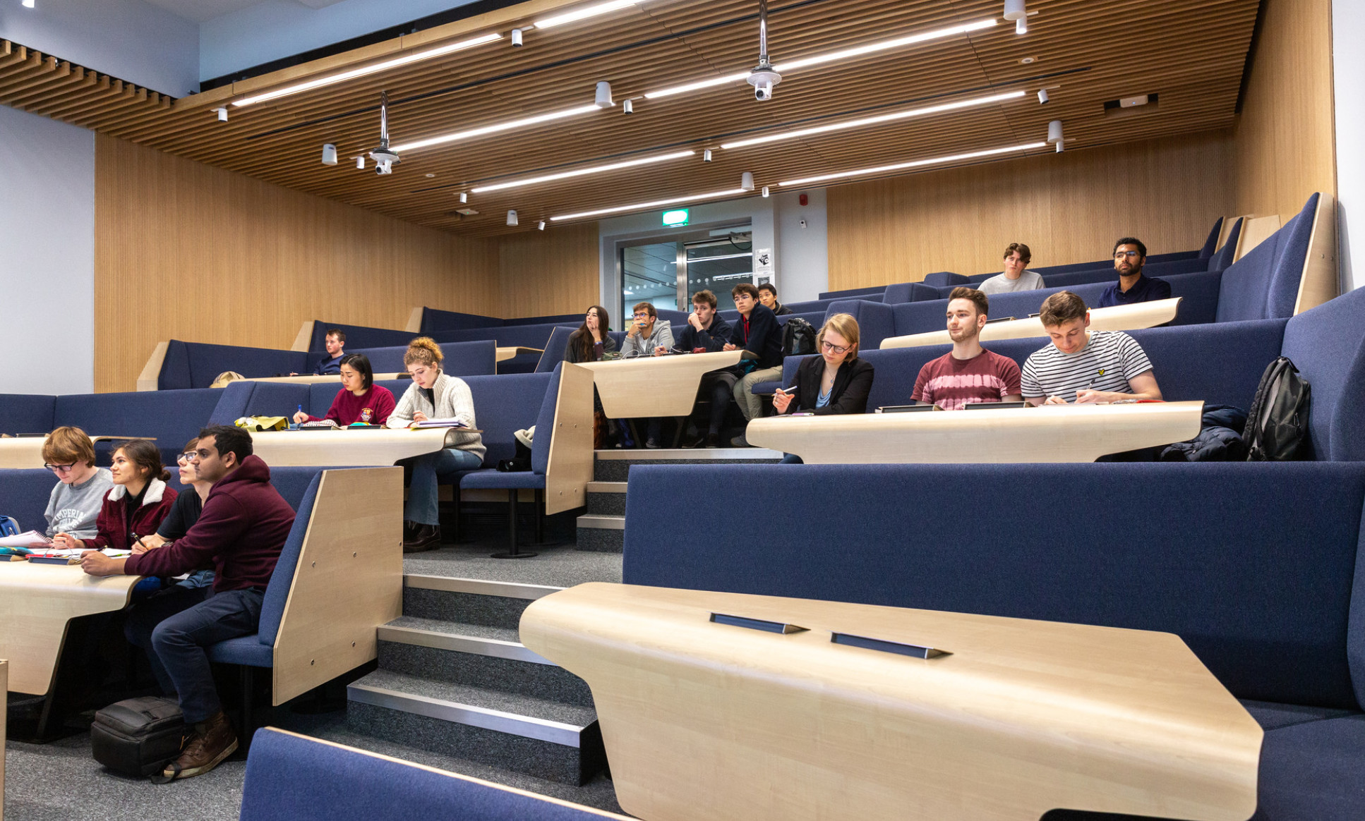 Students in a lecture theatre