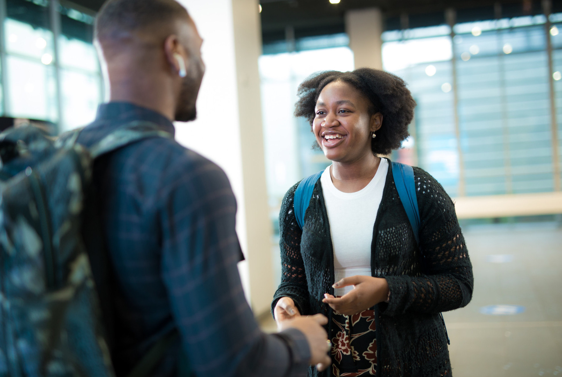 Students chatting