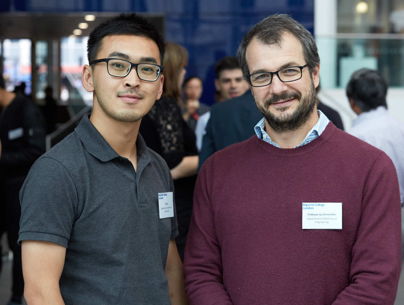 Yuqi Hu and Professor Guillermo Rein