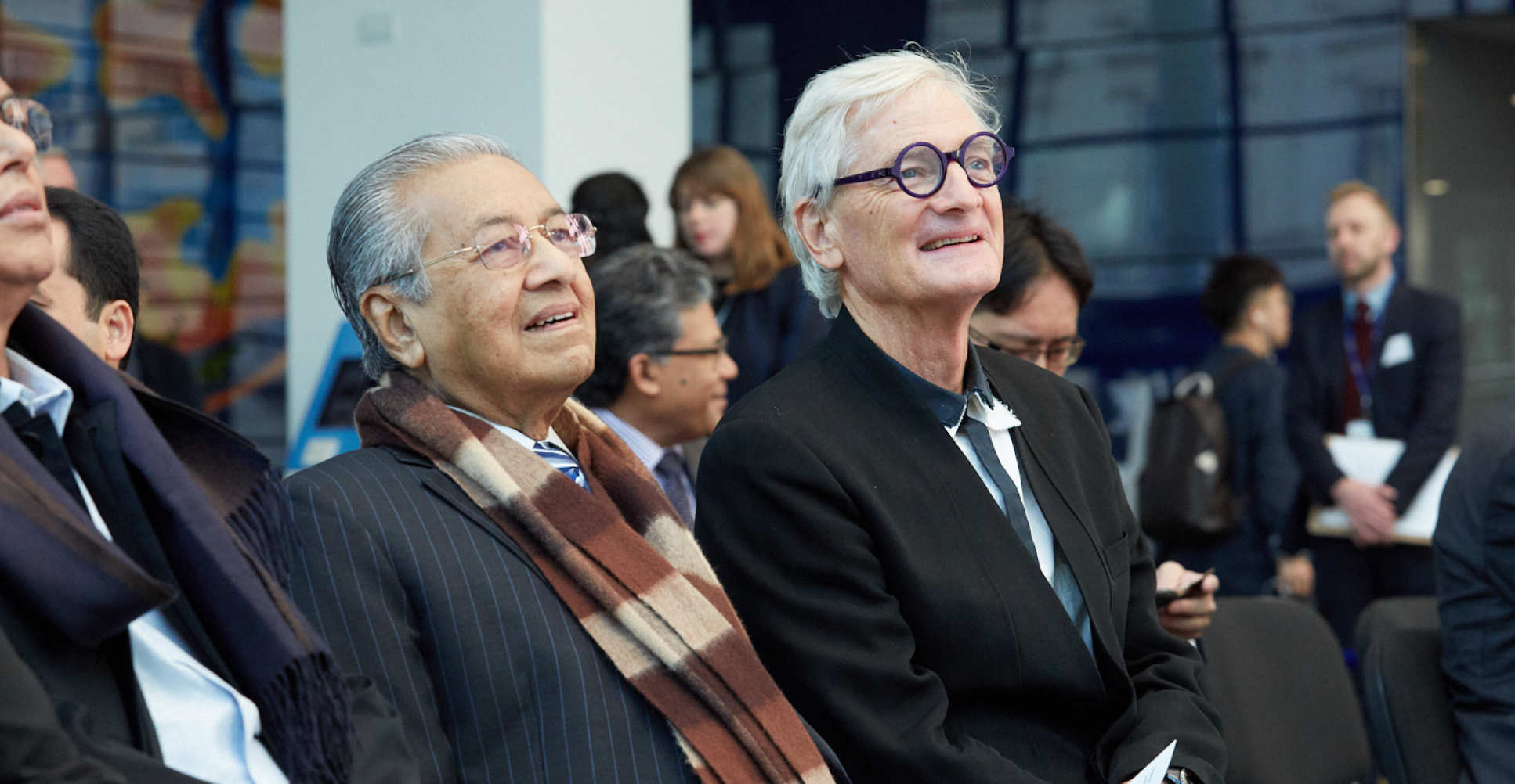 Prime Minister Tun Dr Mahathir bin Mohamad with Sir James Dyson at Imperial